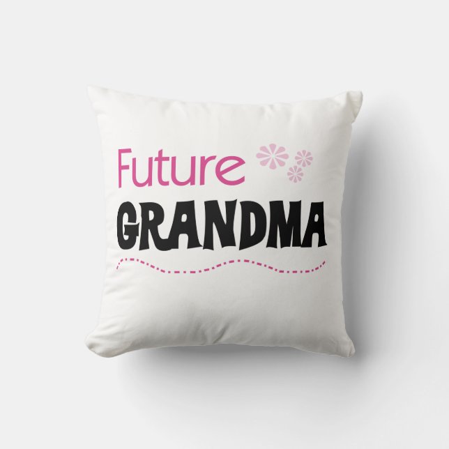 Cojín Decorativo Regalos de futuras abuelas (Anverso)