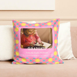 Cojín Decorativo Regalos de graduación de flores de café para los j