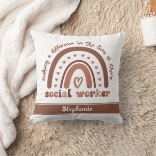 Cojín Decorativo Regalos de graduación personalizados para trabajad