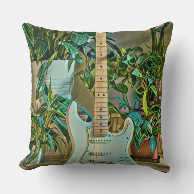 Cojín Decorativo Regalos de Guitarismo (Anverso)