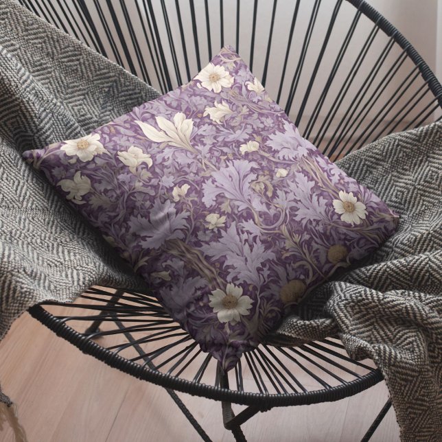 Cojín Decorativo Regalos de jubilación botánica de época para mamá  (Vintage Botanical Retirement Gifts for Mom)