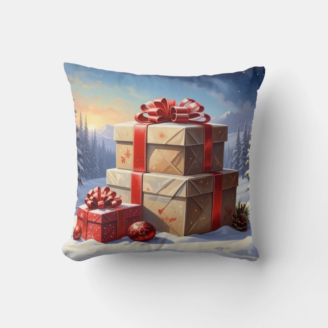 Cojín Decorativo regalos de navidad (Anverso)