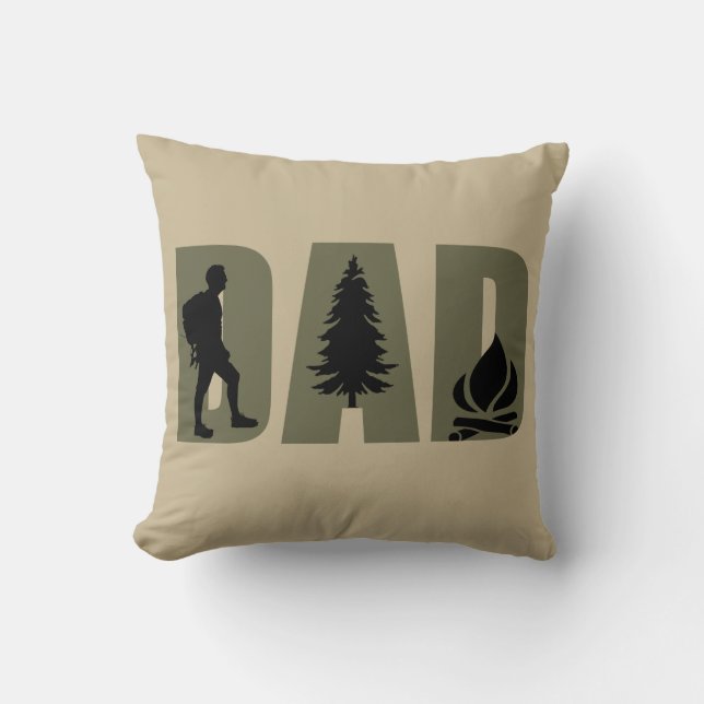 Cojín Decorativo Regalos de Papá para acampar (Anverso)