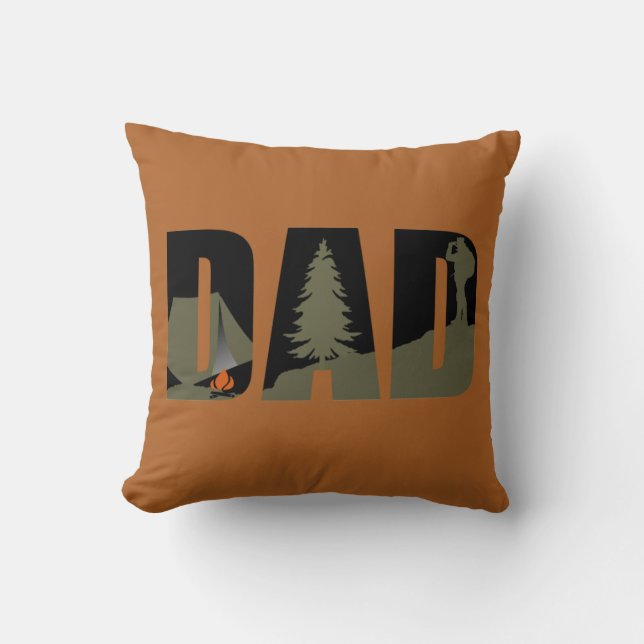 Cojín Decorativo Regalos de Papá para acampar (Anverso)