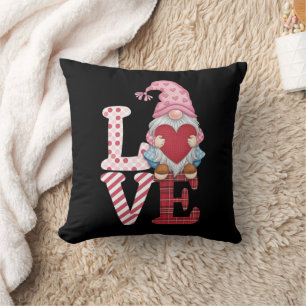 Cojín Decorativo Regalos de pareja de amor Gnome del día de San Val