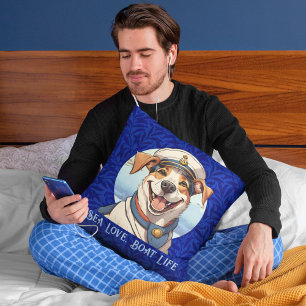 Cojín Decorativo Regalos de perros náuticos para los propietarios d