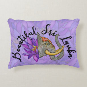 Cojín Decorativo Regalos de Sri Lanka con elefante y Lotus
