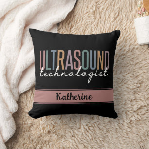 Cojín Decorativo Regalos de Tecnólogos de Ultrasonido Personalizado