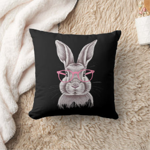 Cojín Decorativo Regalos divertidos de familia de conejito lindo de