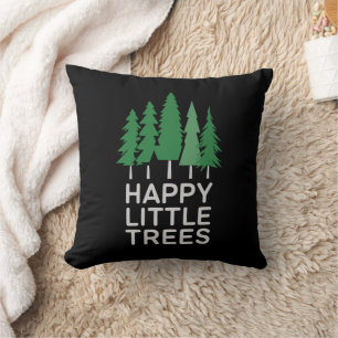 Cojín Decorativo Regalos Divertidos Felices Arbolitos De Camping