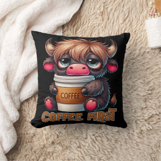 Cojín Decorativo Regalos para amantes del café primero