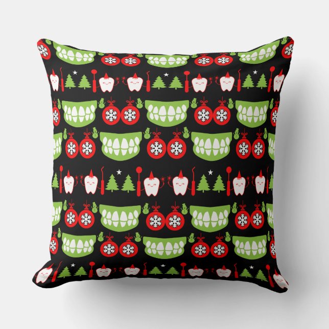 Cojín Decorativo Regalos para médicas dentales navideños (Anverso)