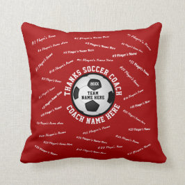 Cojín Decorativo Regalos personalizados para entrenadores de fútbol
