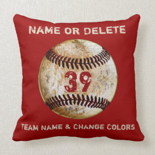 Cojín Decorativo Regalos personalizados para equipos de béisbol con