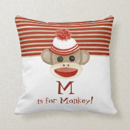 Cojín Decorativo Regalos retros del bebé del casquillo de media del