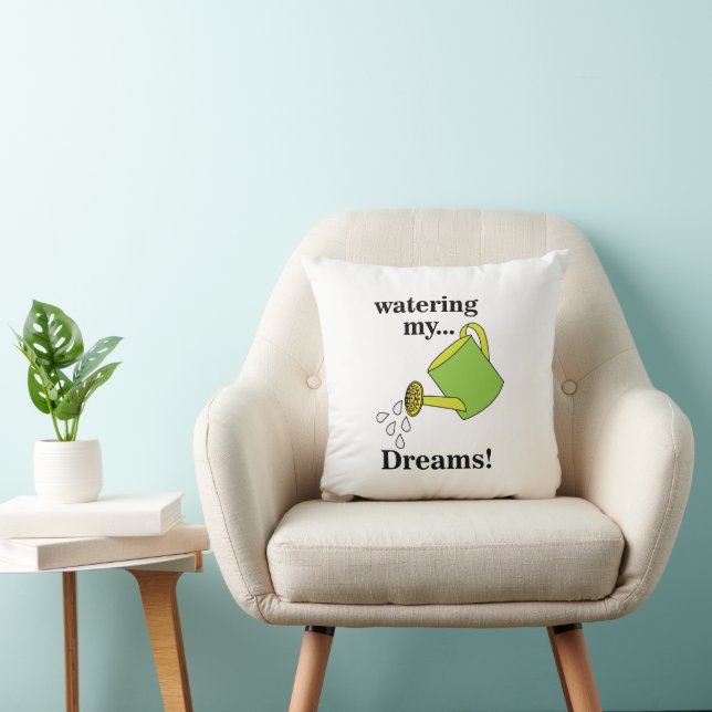 Cojín Decorativo Regando mis sueños regadera (Silla)