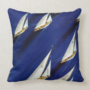 Cojín Decorativo Regatta del velero por la soldadura del esquí