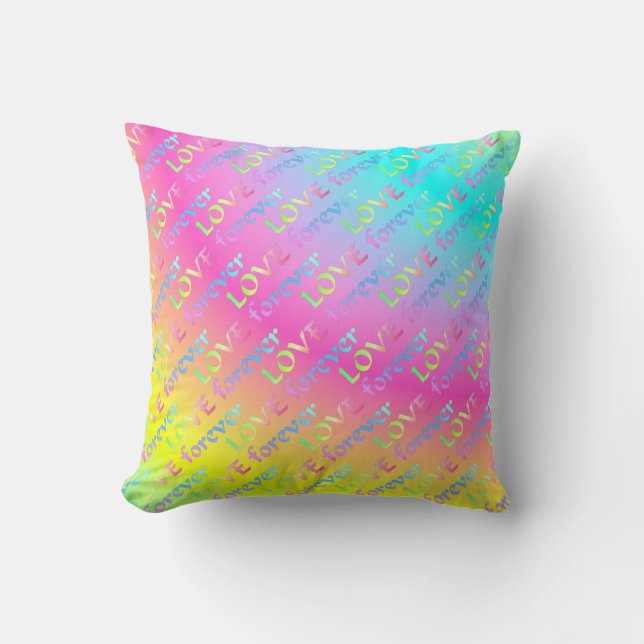 Cojín Decorativo Regenbogen Love forever (Anverso)