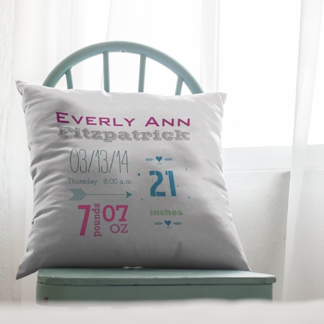 Cojín Decorativo Registro de nacimientos Chica de la sala de guarde (Subido por el creador)