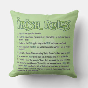 Cojín Decorativo Reglas de Irlanda