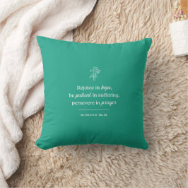 Cojín Decorativo Regocíjate en Esperanza Cristiana