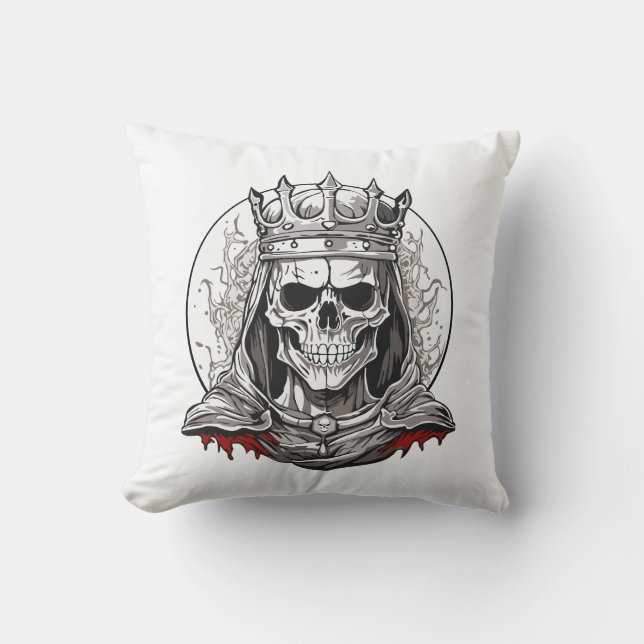 COJÍN DECORATIVO REINA CALAVERA (Anverso)