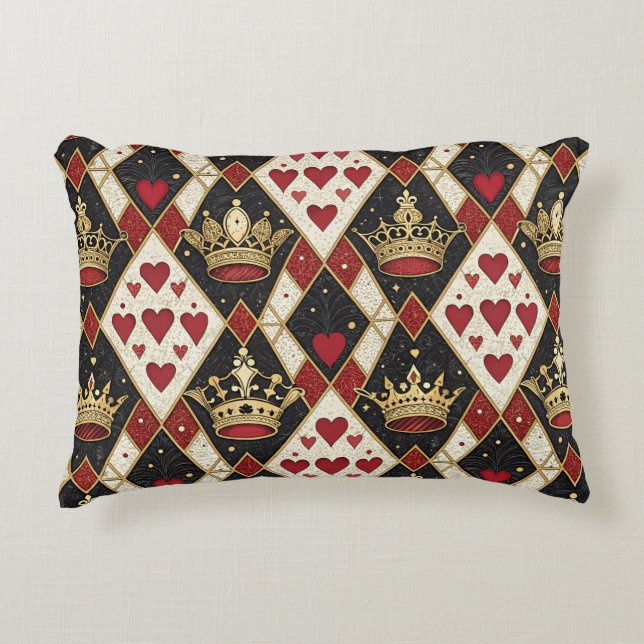 Cojín Decorativo Reina de Corazones (Anverso)