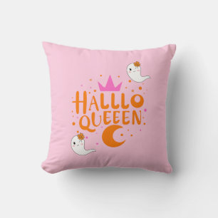 Cojín Decorativo Reina de Halloween, Halloqueen, arte de Halloween