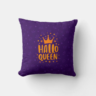 Cojín Decorativo Reina de Halloween, Halloqueen, arte de Halloween