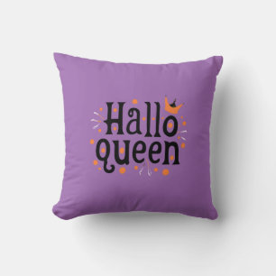 Cojín Decorativo Reina de Halloween, Halloqueen, arte de Halloween