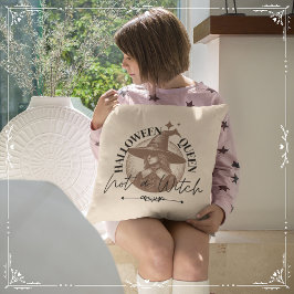 Cojín Decorativo Reina de Halloween, no una bruja