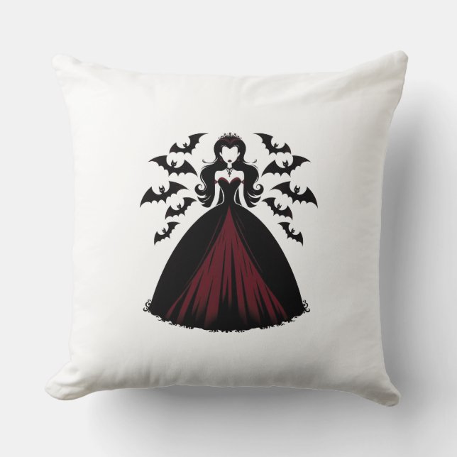 Cojín Decorativo Reina de vampiros (Anverso)