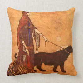 Cojín Decorativo Reina del Bello Artes de Edmund Dulac de las islas