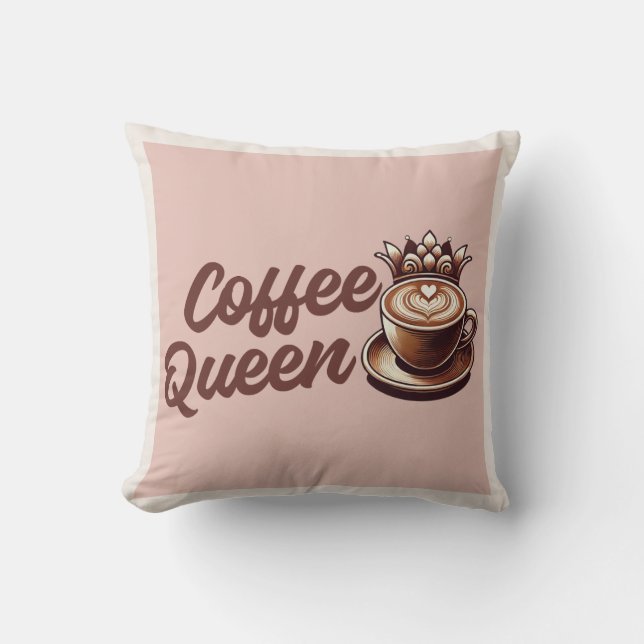 Cojín Decorativo Reina del café (Anverso)