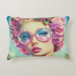 Cojín Decorativo Reina del glamour tropical