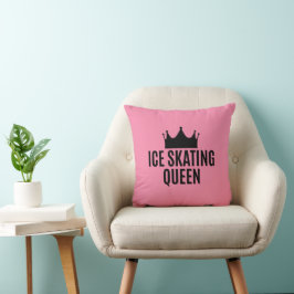 Cojín Decorativo Reina del patinaje sobre hielo - Camiseta de patin