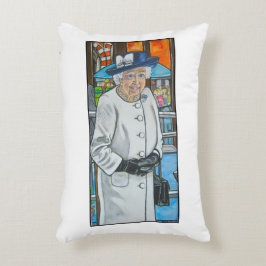 Cojín Decorativo Reina Isabel en la estación de Paddington