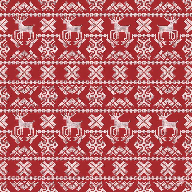 Cojín Decorativo Reindeer Pattern (Subido por el creador)