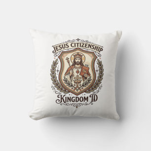 Cojín Decorativo Reino de Ciudadanía de Jesús ID Reino de Ciudadaní