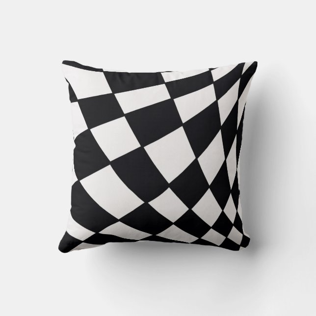 Cojín Decorativo Rejilla Curva | Moderno (Reverso)