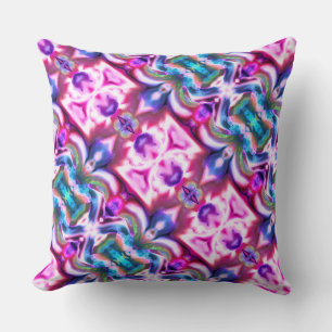 Cojín Decorativo Relación rosa y colorida con un estilo de cristal