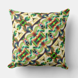 Cojín Decorativo Relación verde y colorida con un estilo de cristal