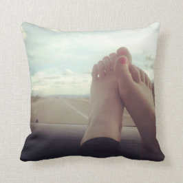 Cojín Decorativo relajar los pies en el tablero