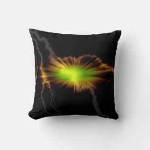 Cojín Decorativo Relámpago Fantasía Diseño Arte Resumen Pillow