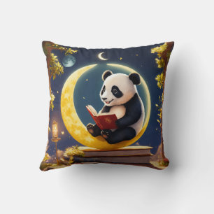 Cojín Decorativo Relatos con luz luna con panda