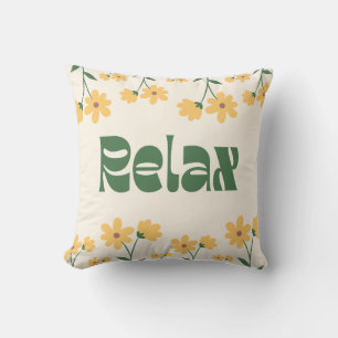 Cojín decorativo Relax Floral - Cita Inspiradora
