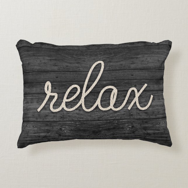 Cojín Decorativo Relax Nautical Rope Textos (Anverso)