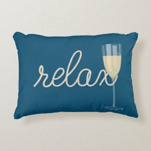 Cojín Decorativo RELAX Texto Cuerda Náutica