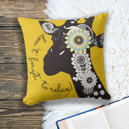 Cojín Decorativo Relax Yellow Funky Funny Giraffe
