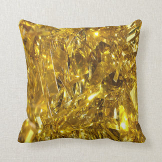 Cojín Decorativo Relieve metalizado dorado festivo